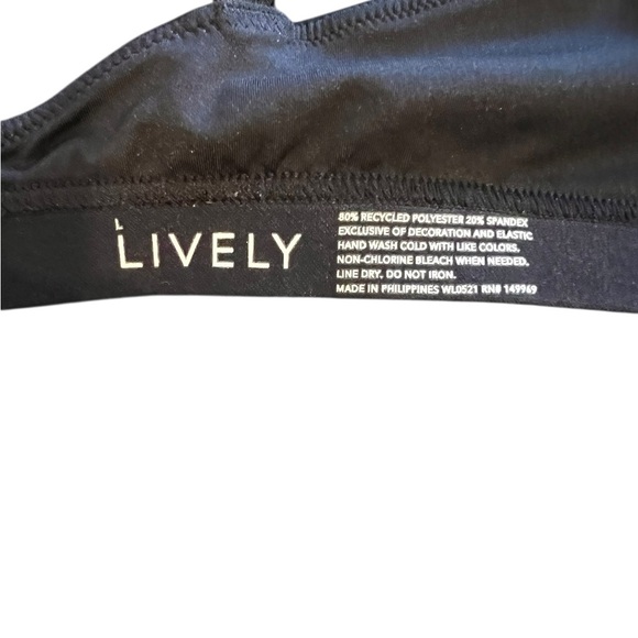 🟠Lively Black Padded Bra – Size L, NWOT - Picture 5 of 5